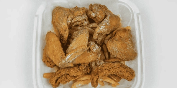 5 Whole Wings, 5 Jumbo Shrimp