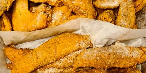 5 Whole Wings, 2 Pcs Fish