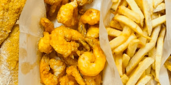 2 Pc Fish ,10 Large Shrimp