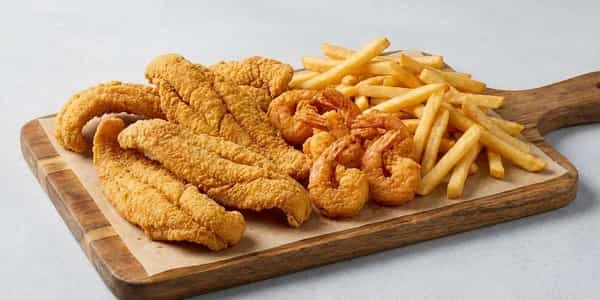 2 Pc Catfish, 10 Jumbo Shrimp